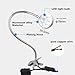 YushenFu Flexible Gooseneck Work Lamp Waterproof Machine Light, LED Work Light with Swith and Clip Base, Industrial Lighting Floodlights Shop Lights for Lathe Milling Drill Press(Size:3W-24-36V)