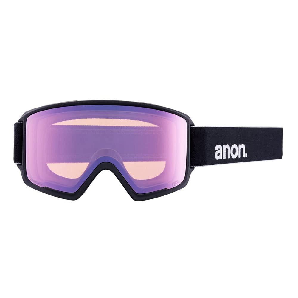 Anon M M3 Mfi with Spare Lens Blau - Stylische hochwertige Panorama Mfi Snowboard Brille, Größe One Size - Farbe Black