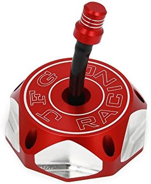 JFG RACING Billet Gas Fuel Tank Cap Cover for CRF150R 07-20/CRF230F 04-19/CR85R 03-07/CR125R CR250R 00-07/XR100R/50R/80R/70R 01-03-Red