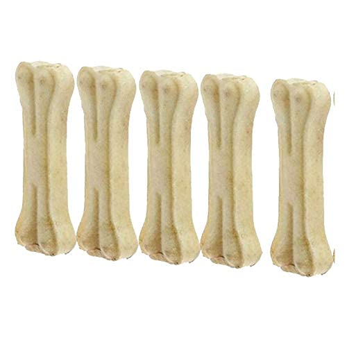 Pet Guard Raw Hide Pressed Bone 6 inch Mutton Dog Chew(500 g, Pack of 5)