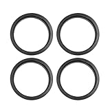 uxcell ハブリング 73.1mm/64.1mm ホイールハブリング ハブセントリックリング ハブ中心リング 高速走行 ホイールのセンター ホイールスペーサー リングスペーサー ホイールリング 汎用 プラスチック ブラック 4個