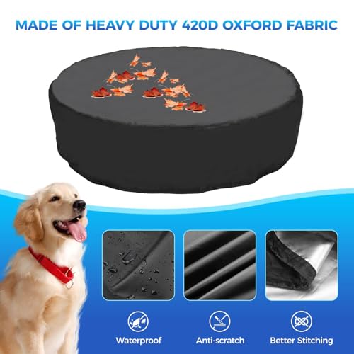 Housse de piscine ronde pliable Oxford : solution eau propre pour chien
