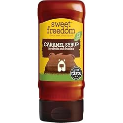 Sweet Freedom Caramel Syrup 350 g (Pack of 1) | Naturally Sweetened with Fruit, Vegan, for Coffee, Baking and Pancakes, Only 13 Calories per Teaspoon
