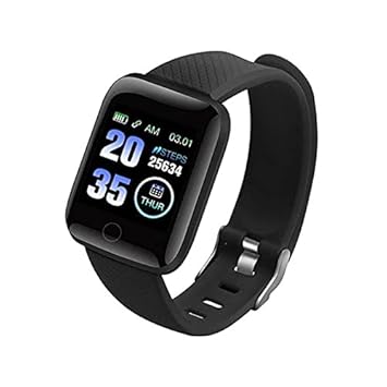 Watch116 Plus Bluetooth Smart Fitness Band Watch with Heart Rate Activity Tracker , Step and Calorie Counter, Blood Pressure, OLED Touchscreen for Men/Women Watch
