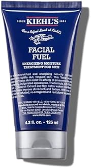 Kiehl's Facial Fuel Moisturizer, Men's Face Cream, with Vitamin C and Caffeine that Contain Antioxidants to Help Energize and Reduce Dullness, Non-Greasy, Paraben-free, Sulfate-free