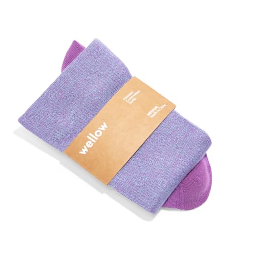 Image of Wellow Knee High Compression Socks for Men & Women, 18-25 mmHg, Bamboo Viscose, Swelling Relief