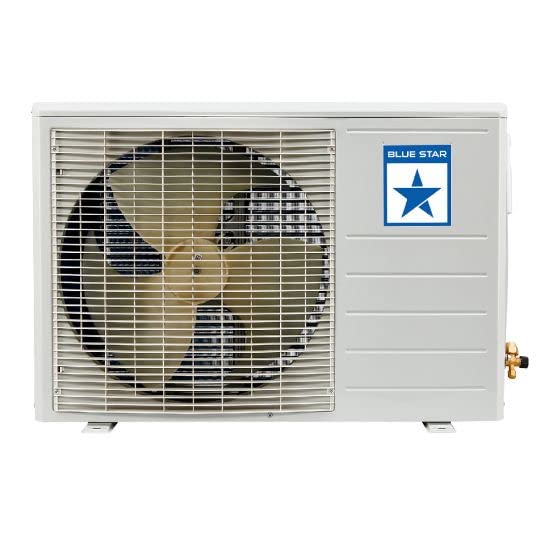 Image of Blue Star Air Conditioner|1.5 Ton 3 Star|Fixed Speed Split AC|Copper|FC318DNU|2022|White