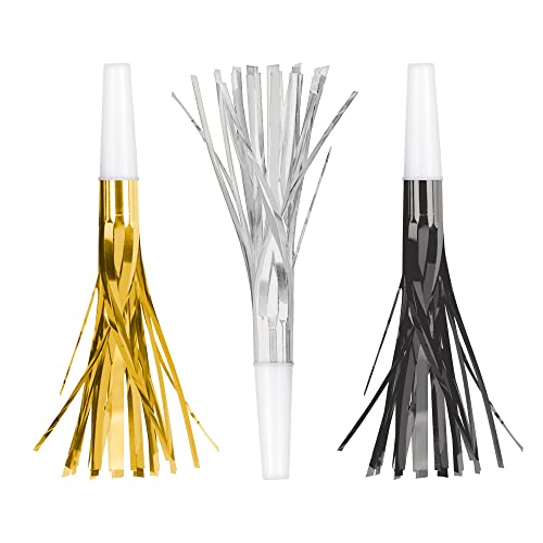 Stunning Black, Silver & Gold Foil New Year's Squawkers - 7
