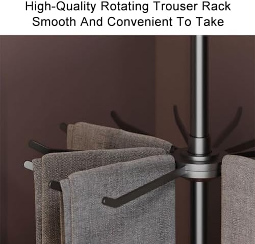 クローク回転式ハンガー、360°回転ワードローブコーナーハンガー 伸縮式アルミニウム衣類オーガナイザー 調節可能なラウンドデザイン ワードローブ コーナー回転ハンガー、360°回転格納式および調整可能な丸型吊り下げロッド、アルミニウム合金+ ABS衣類オーガナイザー ... ワードローブの衣服オーガナイザー - 黒い50-120cmの金属製の衣類吊りロッド、インテリジェントセンサーLEDライト、ビルトイン