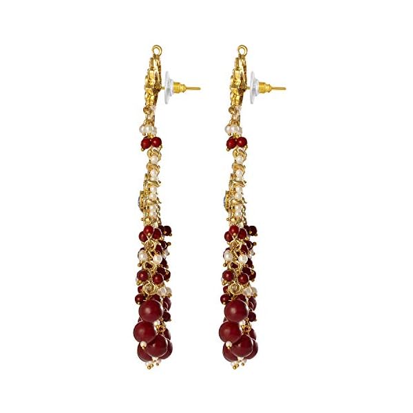 Peora Kundan Faux Pearl Traditional Ethnic Jewelry Set Gift for Women - Image 7