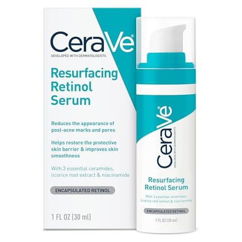 CeraVe Resurfacing Retinol Serum For Post Acne Marks, Formulated With Licorice Root Extract & Niacinamide Cover