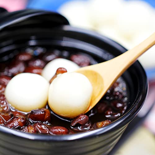 Mochi Kochset für japanische Reiskuchen – 6-tlg. | 5 leckere Rezepte selber machen: in den Sorten Eis, Schoko, u.v.m., glutenfrei & vegan, Geschenkidee | mit Klebreismehl, Sesam und Adzukibohnen