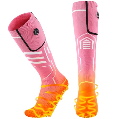 AGPTEK Heated Socks for Women, 5V 6000mAh Rechargeable Electric Heat Socks, Winter Foot Warmer Socks...
