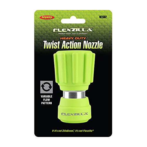 Flexzilla Garden Hose Nozzle - Heavy Duty Twist Action, NFZG62, ZillaGreen™ - image 2
