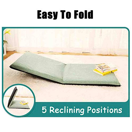 Chaise de sol avec support de dossier réglable et coussin pliable de yoga