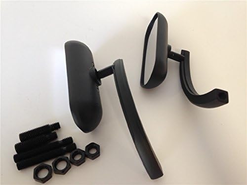 Miniatura 2 de Negro Custom Mini Oval ESPEJOS Fit para Suzuki Savage Intruder Volusia Boulevard