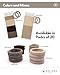 Heliums Soft Hair Ties - No Damage Seamless Nylon Fabric Bands, Stretchy Ponytail Holders for Thin & Thick Hair - Standard 1.5 Inch, Neutrals, 20 Pack