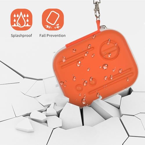 Image of Case Compatible with Yoto Mini (2024 Edition) Kids Screen-Free Bluetooth Audio Player & Card Storage Holder for up to 24 Cards - Orange