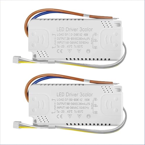 Plafonnier LED transformateur 12-24W pour une ambiance lumineuse tricolore dans le salon