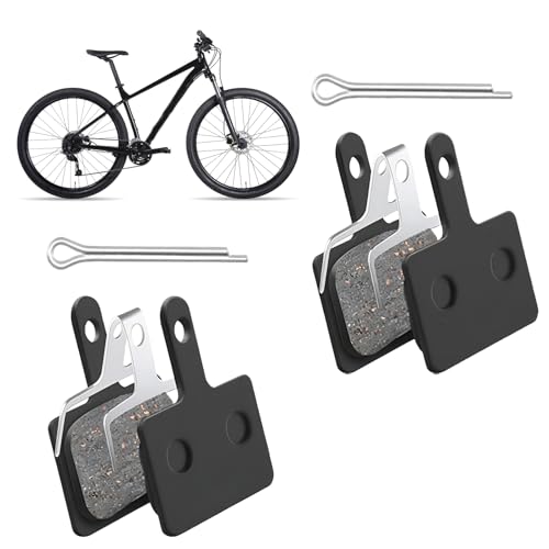 2 Paia Freni Bici, Resina Semi-Metallo Pastiglie Freni, Pattini Freno Bici MTB a Disco, High performance Dei Pastiglie Freno Sostituto per Tektro, Shimano B01S B03S B05S MT200
