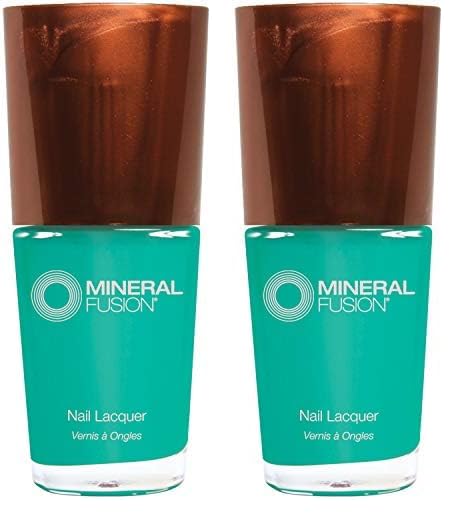 Mineral Fusion Esmalte de uñas, Lagoon, 0.33 onzas (paquete de 2)