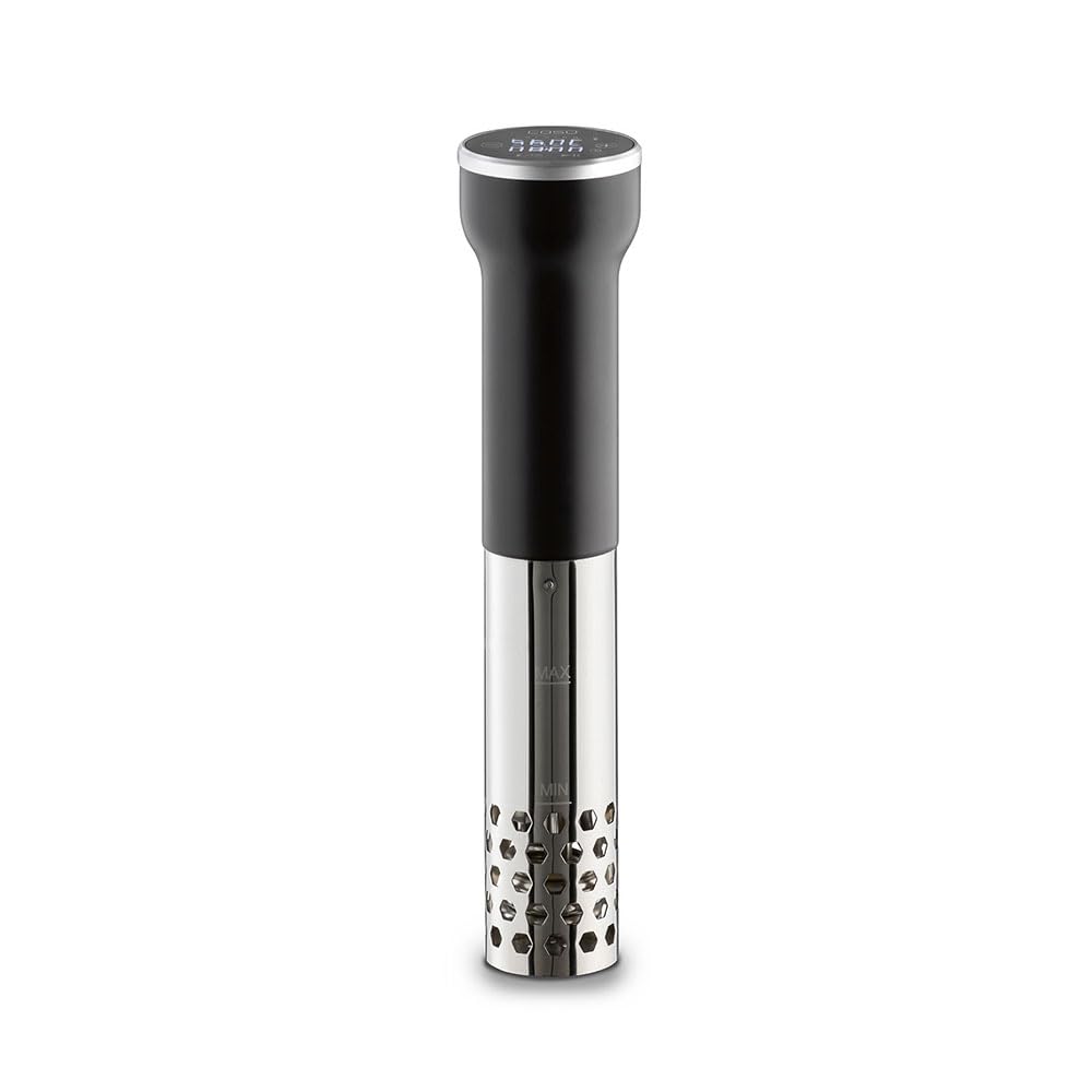CASO SV400 Sous Vide Stick, Testsieger Haus & Garten Test für Behälter bis 20l Volumen, 25-90°C in 0,5°C Schritten, IPX7, platzsparendes Design