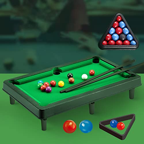 Mini-Billardtisch, Miniatur-Billardspiel-Set, Billard-Billard-Spielset für Desktop-Dekoration, Ornament für,