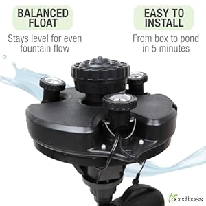 Pond Boss DFTN12003L Floating Fountain With Lights, 50 Foot Power Cord, 1/4 hp Pond Boss DFTN12003L Floating Fountain With Lights 50 Foot Power Cord 14 hp