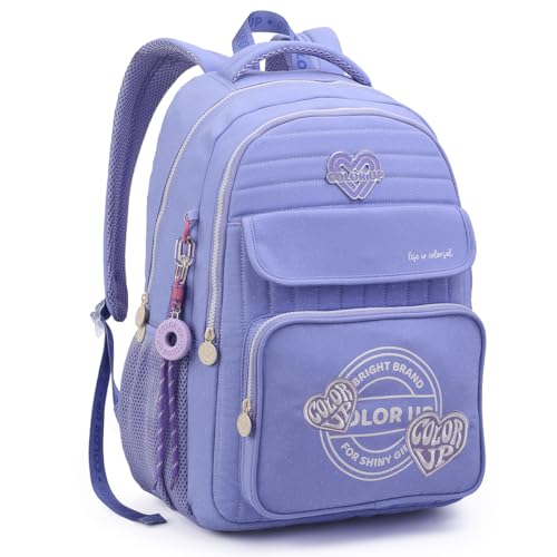 Mochila Escolar Feminina Costa Color Up Seanite Juvenil (Lilás)