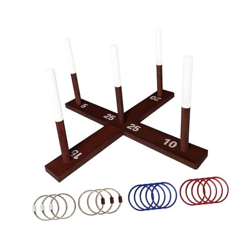 YIJU Ring Tossing Interactive Toy Puzzle Toy Playset Throwing Game for Parent Children Adults Kids Indoor Outdoor Garden