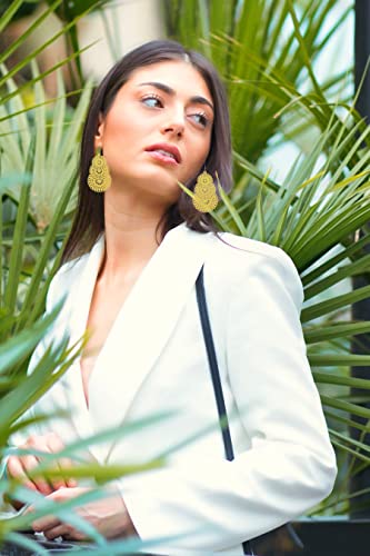 Lot 12 Pairs Of Colorful Hollow Lightweight Dangle Earrings, Diy Bohemian Boho Style Danglers Dangling Eardrop Hypoallergenic Earrings For Women Fashion #TOP4