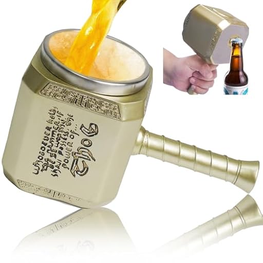 Taza Personalizada Acero inoxidable,Tazas de Cafe Thor,Martillo de Thor Taza,Jarra Cerveza,Regalos originales para hombres mujeres parejas para su aniversario de boda cumpleaños 450ml (Oro) | Ya disponible en tu tienda friki favorita! En mundofriki.es! Taza Personalizada Acero inoxidable,Tazas de Cafe Thor,Martillo de Thor Taza,Jarra Cerveza,Regalos originales para hombres mujeres parejas para su aniversario de boda cumpleaños 450ml (Oro) | Ya disponible en tu tienda friki favorita! En mundofriki.es!