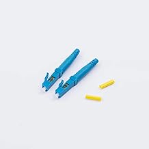 10pcs LC UPC Fiber Optic Quick Connector Fiber Fast Connectors Singlemode 9/125 Fiber for 0.9mm/2.0mm/3.0mm Fiber Cable of Fiber Network