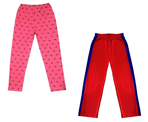 Image of indi weaves Boys and Girls Cotton Solid and Printed Pyjama /Pant /Trackpants