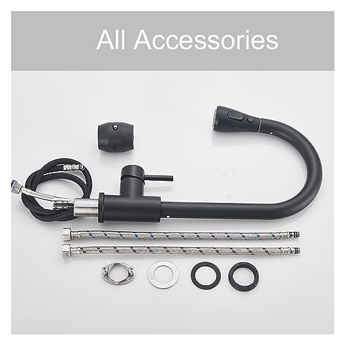 Grifo extraíble negro para fregadero que transforma tu cocina en un espacio funcional 8