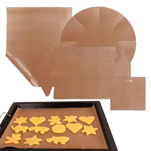 Papel pergamino – Herramientas reutilizables antiadherentes para hornear de alimenticio – Hojas de papel pergamino para hornos vaporizadores freír hogar, camping, barbacoa, picnic, restaurante