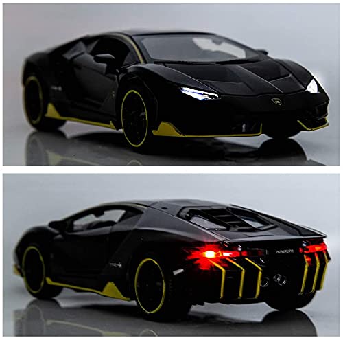 Image of Lamborghini Alloy Toy Car Model Diecasts Metal Toy with Sound /Light /Pull-Back Off-Road Vehicles Car Model Collection Kids Toys Gift Multicolor Pack of 1 (1:32 Centenario LP770)