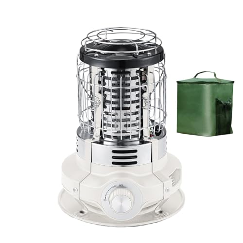 Calefacción exterior para terrazas, calentadores de terraza para exteriores – Calefacciones eléctricas | 1500 W Calefacción exterior Estufa portátil para tienda de campaña con protección antivuelco