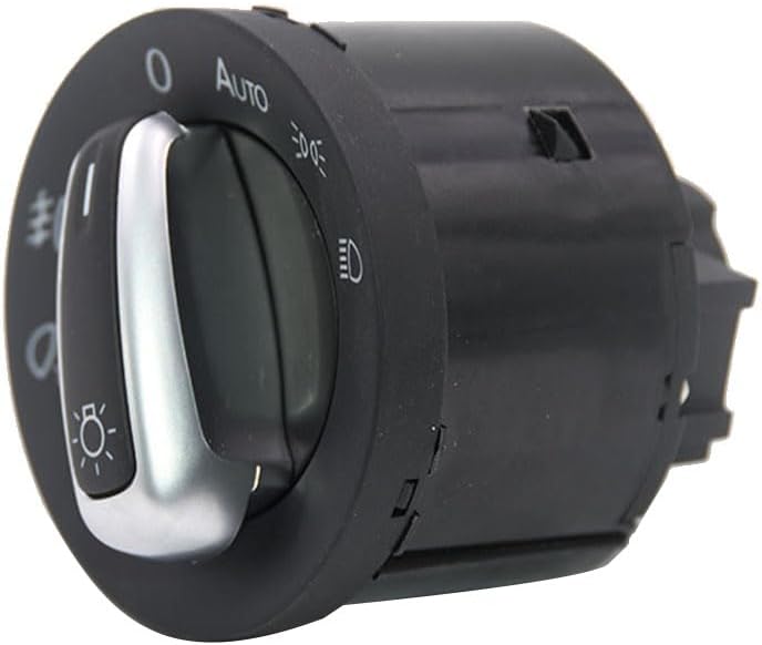 Car Headlight Switches Headlight Control Switch for VW for Golf Plus for 2004 2005 2006 2007 2008 2009 2010 2011 Headlight Switch Sensor 5ND941431B(Headlight Switch)