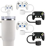 4PCS Video Game Straw Covers Cap for Stanley Cup 40&30 Oz, 10mm Straw Covers Toppers for Stanley Tumblers Accessories