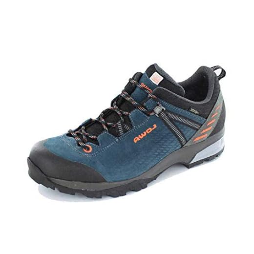 Lowa Herren ARCO/LEDRO GTX LO Trekking- & Wanderhalbschuhe, Schwarz (Petrolio/Arancio 7420), 44.5 EU
