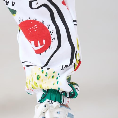 Image of Hopscotch Boy's Cotton Printed All-Over Print T-Shirt with Jacket and Pants Set