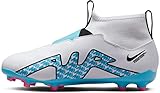 nike jr zoom superfly 9 acad fg/mg, sneaker, white baltic blue pink blast, 38.5 eu