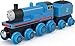 Thomas & Friends Wooden Railway, Edward Engine and Coal Car, push-along train made from sustainably sourced wood for kids 2 years and up