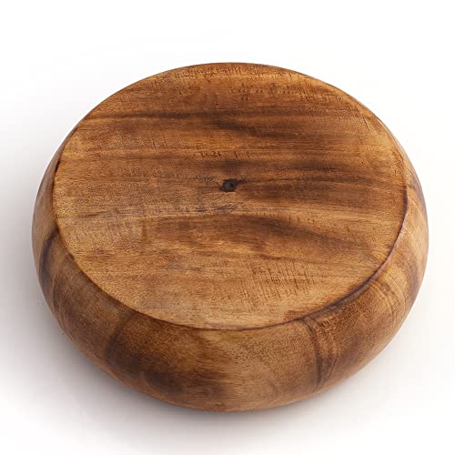 Beautiful Handmade 6x2 cms; Decorative Mango Wood Snack Serving Bowl For Dry Fruits Chips Coffee Table Countertop Display Key Bowl Tableware Kitchen Living Room Home Decor Accents Dinnerware (Antique) - Image 4