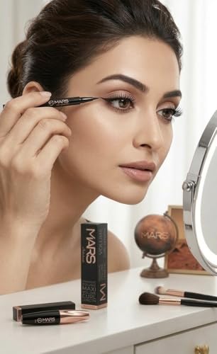 Image of Premium Eye Makeup | fabulous Mascara and Eyeliner Combo - Intense Black, Smudge-Proof & Waterproof Eye Makeup Set | Volumizing Mascara for Long Lashes & Precision Tip Liquid Eyeliner for Dramatic Look (2-in-1 Kit)