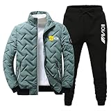 Chandal Completo Hombre Avi.ci, 2 Piezas Conjunto de Chándal, Chandal de Jogging para Hombre, Suits(Green,XXL)