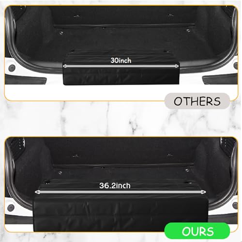 Image of Tinideya Large Rear Bumper Protector for Cars 36 x 25 Inch Bumper Guard Foldable Protective Mat Dog Blanket Cargo Liner Preventing Scratches While Unloading and Loading for SUV Van Truck Vehicle