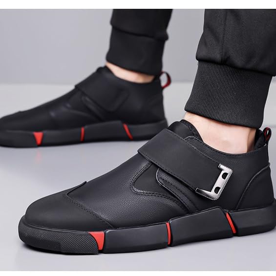 Men's Extra Wide Walking Shoes for Diabetic Swollen Feet Slip-On Orthopedic Work Shoes with Adjustable Strap Non-Slip Comfort2