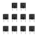 MECCANIXITY BT136S-800E BT136-800 BT136 MOSFET Transistors 4A 800V TO-252 for Electronic Instruments Smart Home Appliances Drones, 10pcs